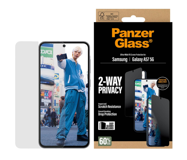PanzerGlass Ultra-Wide Fit do Samsung Galaxy A57 5G privacy - 1539008 - zdjęcie